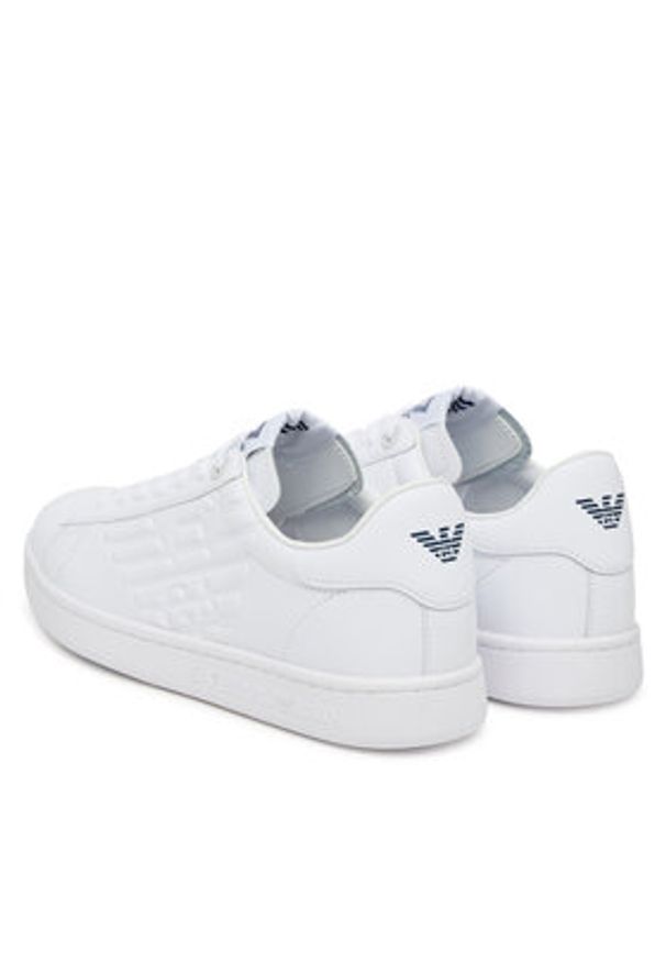 EA7 Emporio Armani Sneakersy 7X000331 AF10848 U0001 Biały. Kolor: biały. Materiał: skóra