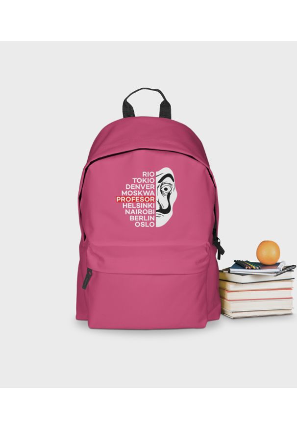 MegaKoszulki - Plecak szkolny La casa de papel - plecak różowy. Kolor: różowy