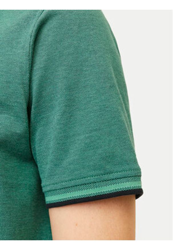 Jack & Jones - Jack&Jones Polo Paulos 12136668 Zielony Slim Fit. Typ kołnierza: polo. Kolor: zielony. Materiał: bawełna
