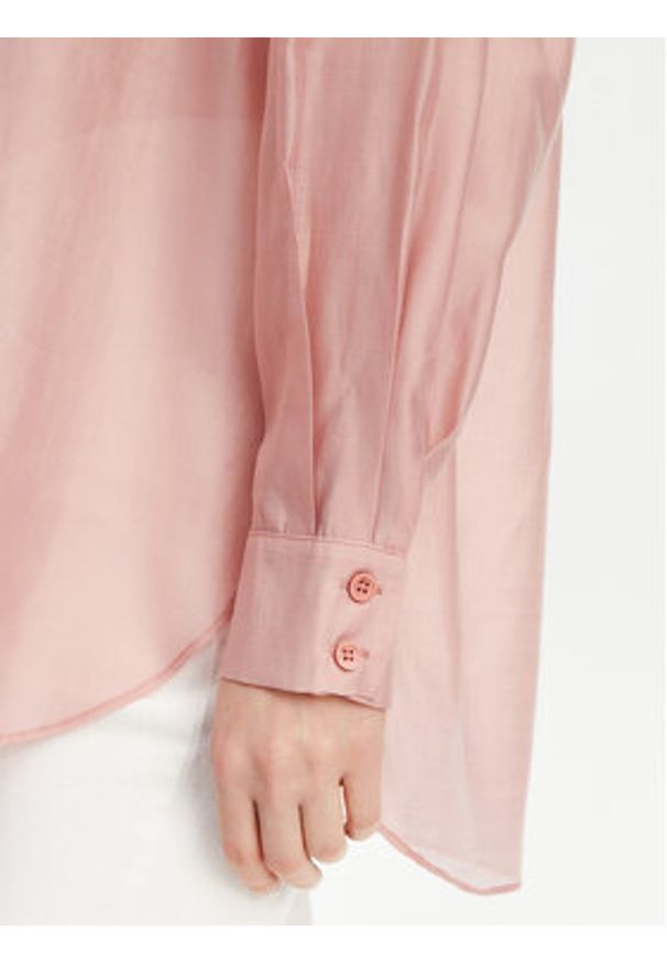ACCESS FASHION Koszula 53-7068-104 Różowy Loose Fit. Kolor: różowy. Materiał: lyocell