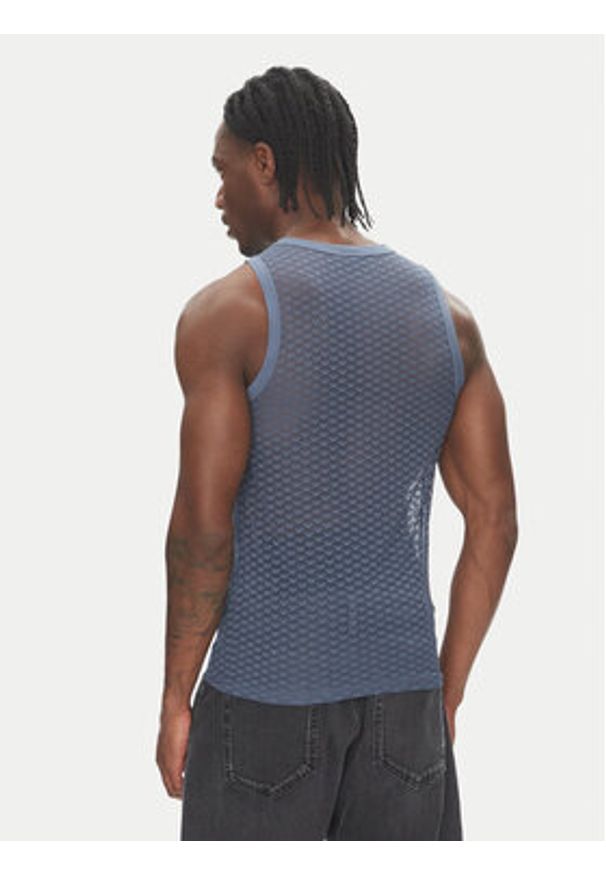 Emporio Armani Underwear Tank top EM000386 AF12035 FB186 Niebieski Slim Fit. Kolor: niebieski. Materiał: syntetyk