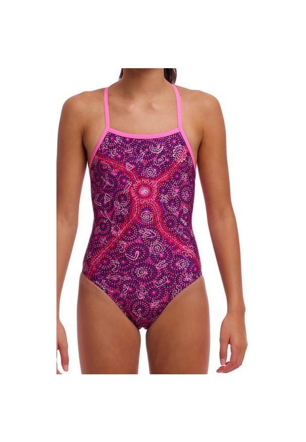 FUNKITA - Strój do pływania dziewczęcy Funkita Walk Together - Strapped In. Kolor: różowy