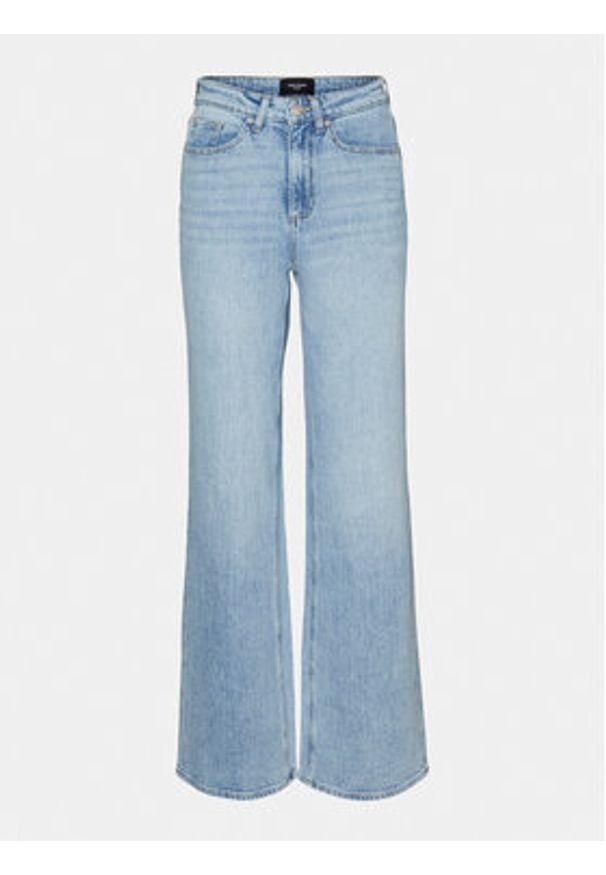 Vero Moda Jeansy Tessa 10283858 Niebieski Wide Leg. Kolor: niebieski