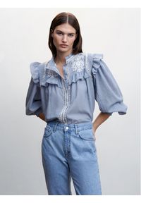 mango - Bluzka Mango. Kolor: niebieski #1
