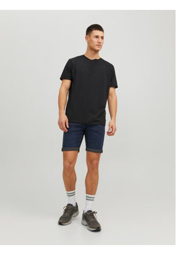 Jack & Jones - Jack&Jones Szorty jeansowe Rick 12223678 Granatowy Regular Fit. Kolor: niebieski. Materiał: bawełna