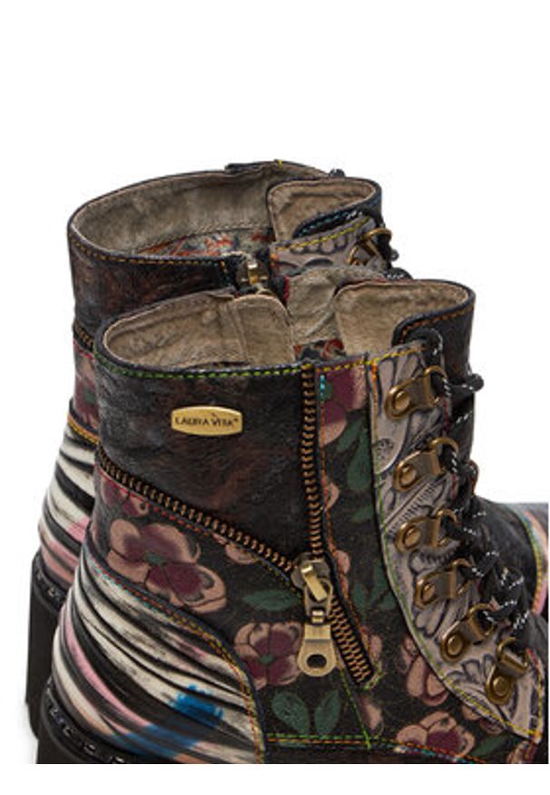 Laura Vita Botki Kleo 07 Czarny. Kolor: czarny. Materiał: skóra