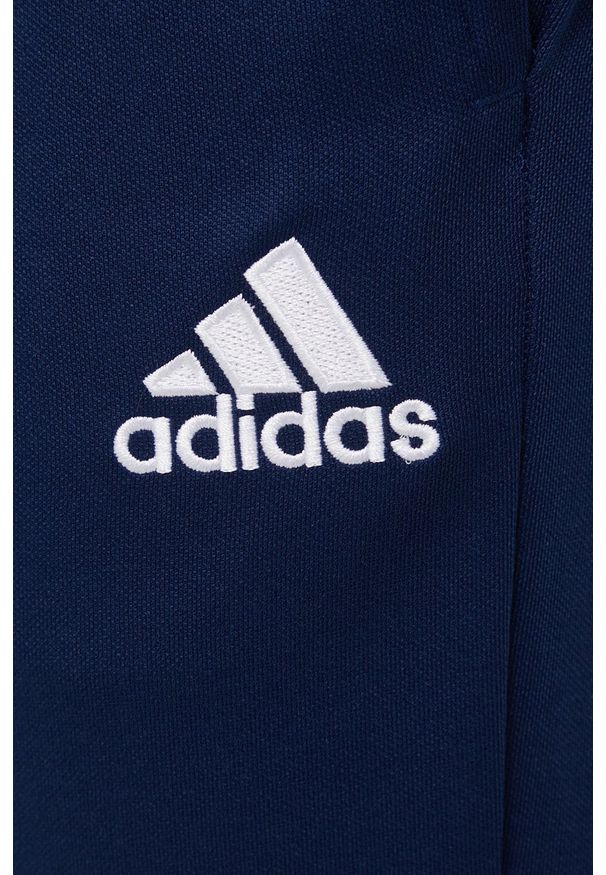 adidas Performance spodnie męskie kolor granatowy proste. Okazja: na co dzień. Kolor: niebieski. Materiał: materiał, dzianina. Wzór: gładki. Styl: casual