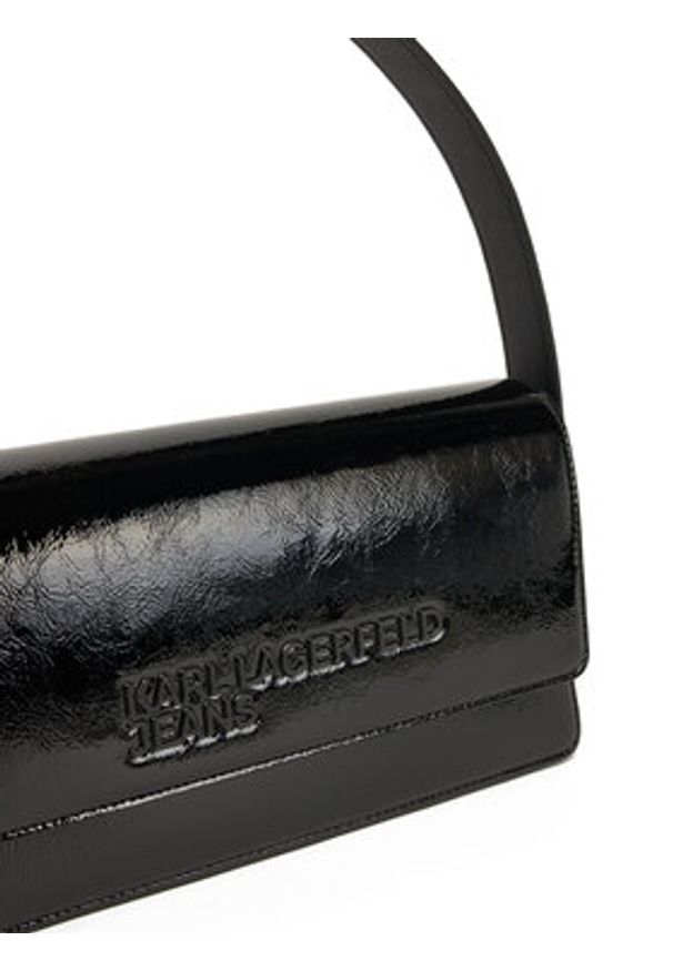 Karl Lagerfeld Jeans Torebka A1W30257 Czarny. Kolor: czarny. Materiał: skórzane