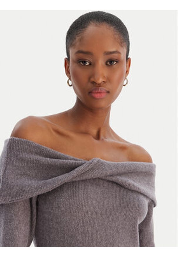 Vero Moda Sweter Kaia 10333298 Szary Regular Fit. Kolor: szary. Materiał: syntetyk