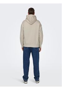 Only & Sons Bluza Dan 22026661 Beżowy Relaxed Fit. Kolor: beżowy. Materiał: bawełna #5