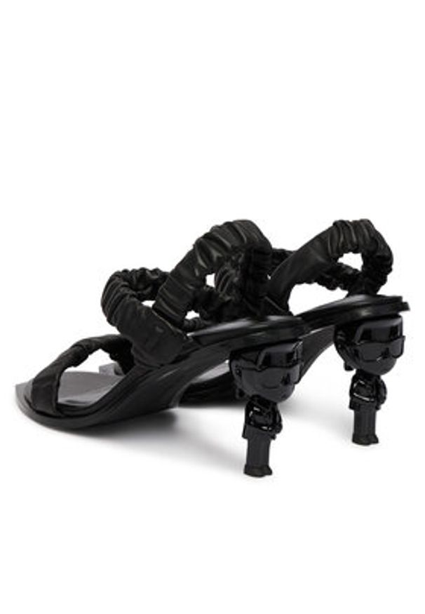 Karl Lagerfeld - KARL LAGERFELD Sandały KL39116 Czarny. Kolor: czarny. Materiał: skóra