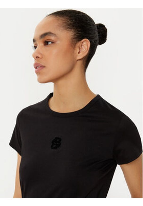 BOSS T-Shirt Eventsa6 50534800 Czarny Regular Fit. Kolor: czarny. Materiał: bawełna