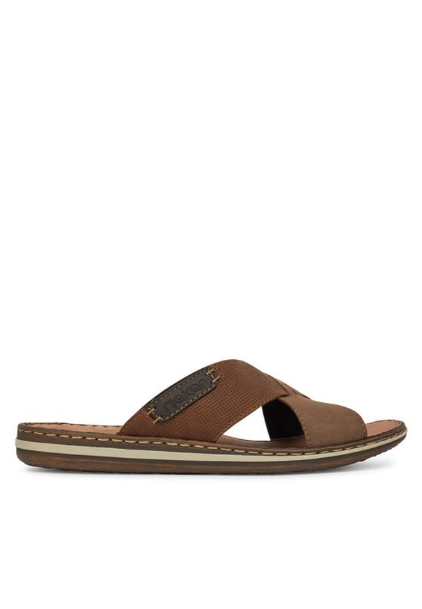 Rieker Klapki CEO-21088-25 Brązowy. Kolor: brązowy. Materiał: skóra, nubuk