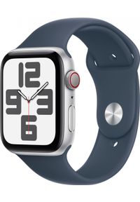 APPLE - Smartwatch Apple Watch SE 2023 GPS + Cellular 44mm Silver Alu Sport S/M Granatowy (MRHF3QP/A). Rodzaj zegarka: smartwatch. Kolor: niebieski. Styl: sportowy #1