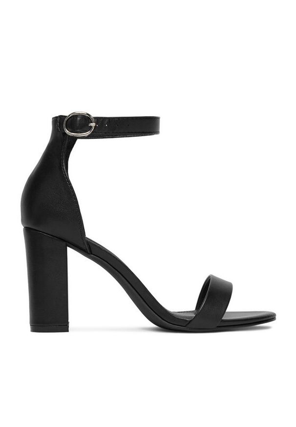 Jenny Fairy Sandały WSS20538-01 HURT Czarny. Kolor: czarny. Materiał: skóra