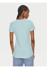 Pepe Jeans T-Shirt New Virginia Ss N PL505202 Niebieski Slim Fit. Kolor: niebieski. Materiał: bawełna