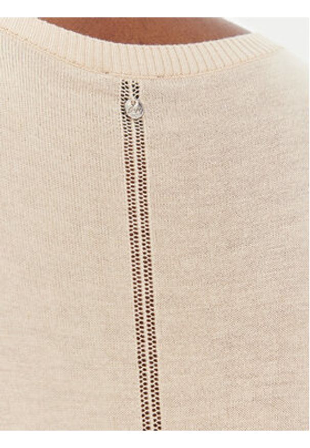 BOSS Sweter C_Fiaffu 50557077 Beżowy Regular Fit. Kolor: beżowy. Materiał: syntetyk