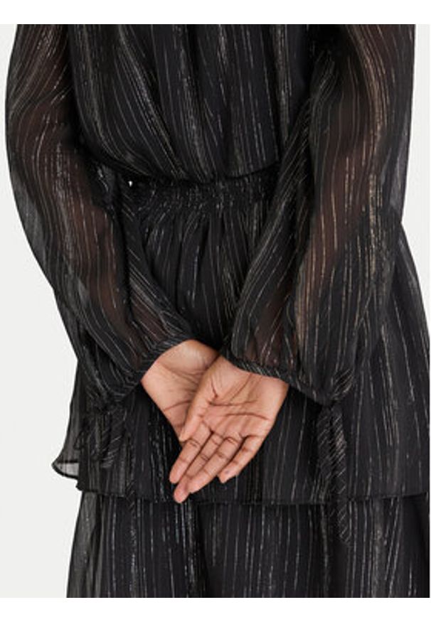 DKNY Sukienka koktajlowa DD5H1H71 Czarny Regular Fit. Kolor: czarny. Materiał: syntetyk. Styl: wizytowy