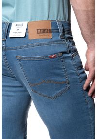 Mustang - SPODENKI MUSTANG Chicago Short DENIM BLUE 1008363 5000 312. Materiał: denim