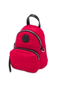 MONCLER - Czerwony plecak Kilia. Kolor: czerwony. Materiał: materiał. Wzór: aplikacja #7