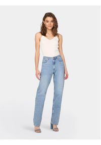 only - ONLY Jeansy Jaci 15296921 Niebieski Straight Fit. Kolor: niebieski