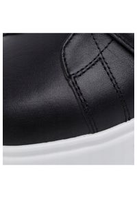 Emporio Armani - EMPORIO ARMANI Czarne sneakersy, Rozmiar 40. Zapięcie: rzepy. Kolor: czarny. Materiał: materiał, guma #6