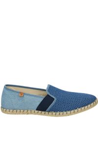 Venezia - MATERIAŁOWE ESPADRYLE MĘSKIE 433-25193 JEANS. Materiał: jeans, materiał #1