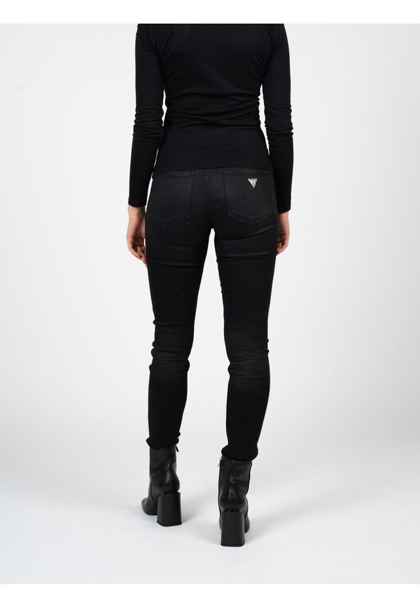 Guess Jeansy "Skinny" | W2RA47 D4KI1 | Kobieta | Czarny. Okazja: na co dzień. Stan: podwyższony. Kolor: czarny. Styl: elegancki, casual