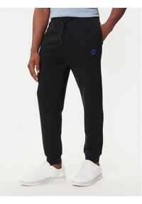 Hugo - HUGO Spodnie dresowe Nompio 50522360 Czarny Regular Fit. Kolor: czarny. Materiał: bawełna