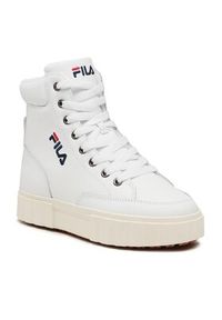 Fila Sneakersy Sandblast High Kids FFK0081.10004 Biały. Kolor: biały. Materiał: skóra