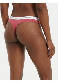 TOMMY HILFIGER - Tommy Hilfiger Stringi UW0UW05875 Różowy. Kolor: różowy. Materiał: bawełna #2