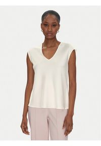 Rinascimento Bluzka CFC0122604003 Écru Regular Fit. Materiał: syntetyk #1