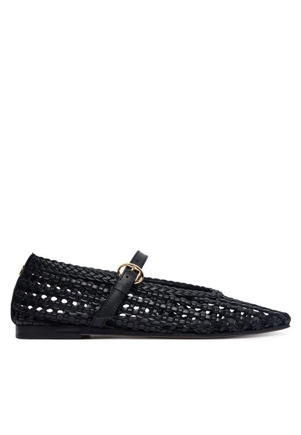 TOMMY HILFIGER - Tommy Hilfiger Baleriny Mary Jane Ballerinas FW0FW09244 Czarny. Kolor: czarny. Materiał: skóra