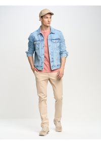 Big-Star - Spodnie chinosy męskie beżowe Erhat 805. Kolor: beżowy. Materiał: tkanina, bawełna