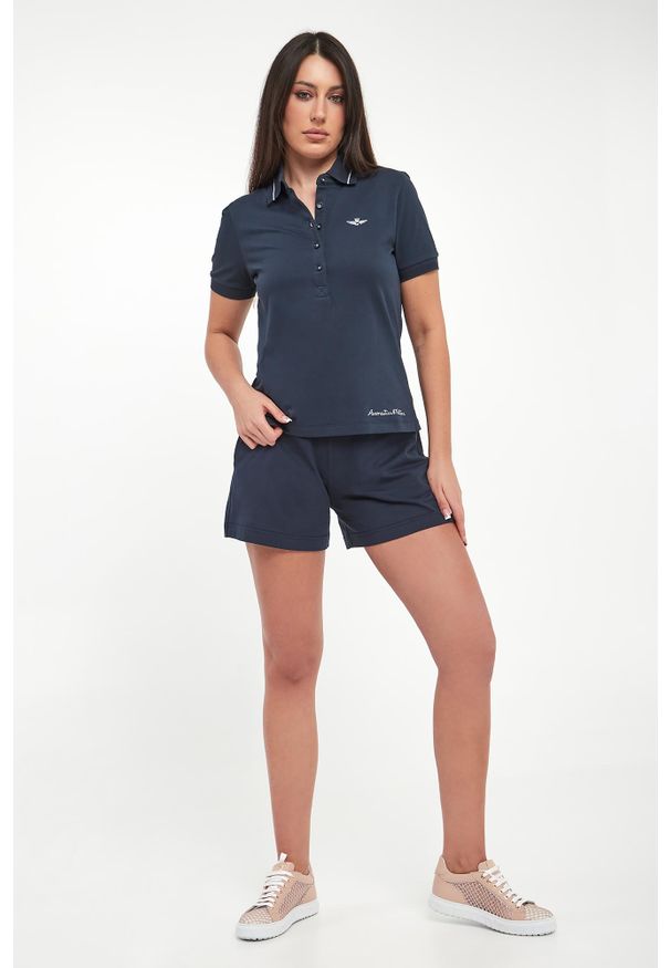Aeronautica Militare - Polo damskie AERONAUTICA MILITARE. Typ kołnierza: polo