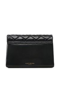 Kurt Geiger Torebka Mini Kensington Flap 9594509109 Czarny. Kolor: czarny. Materiał: skórzane