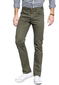 Lee - MĘSKIE SPODNIE MATERIAŁOWE LEE DAREN ZIP FLY OLIVE GREEN L707QX25. Materiał: materiał #4