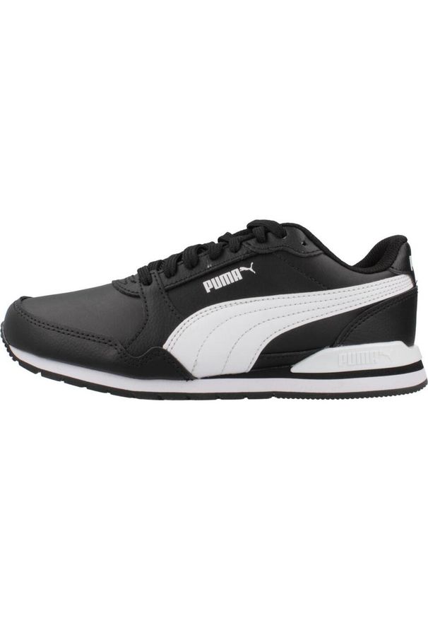 Puma - Buty na co dzień młodzieżowe PUMA ST RUNNER V3 L JR skóra. Okazja: na co dzień. Kolor: czarny. Materiał: guma, skóra, tkanina, materiał, syntetyk