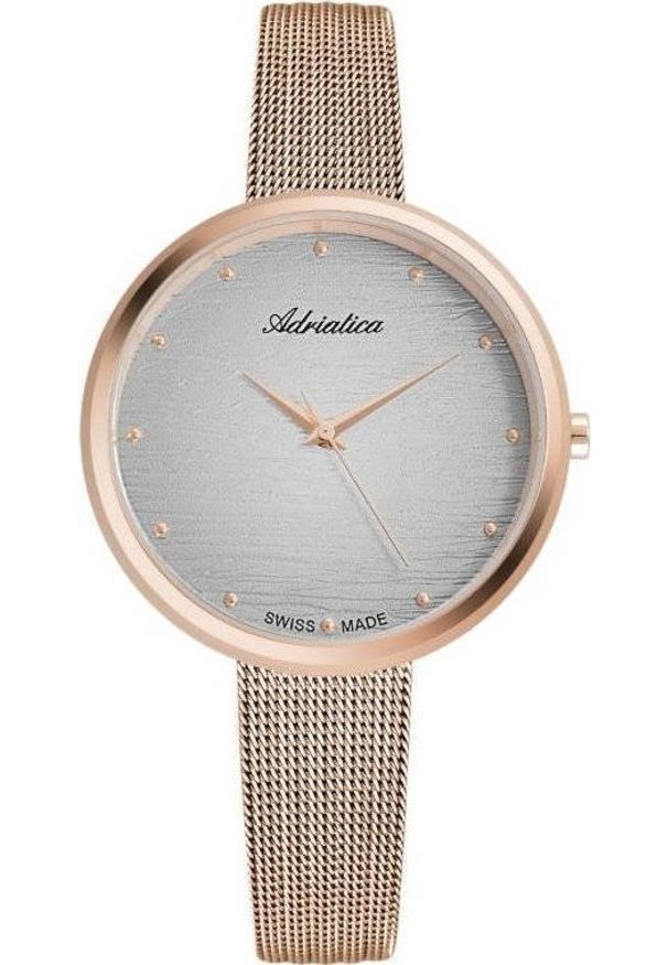Zegarek Adriatica Zegarek Damski Adriatica na bransolecie A3716.9147Q - Zegarek Kwarcowy Swiss Made