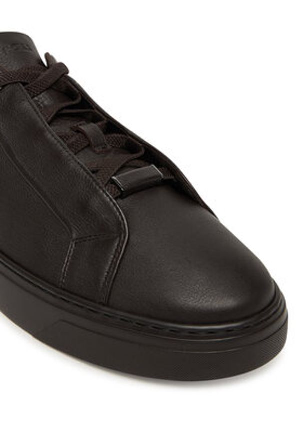 BOSS Sneakersy Gary 50546231 Brązowy. Kolor: brązowy. Materiał: skóra