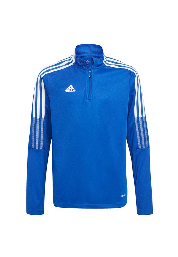 Adidas - Bluza piłkarska dla dzieci adidas Tiro 21 Training Top Youth. Kolor: niebieski, biały, wielokolorowy. Sport: piłka nożna