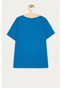 Lacoste - T-shirt dziecięcy 98-164 cm. Okazja: na co dzień. Kolor: niebieski. Materiał: bawełna, materiał, dzianina. Wzór: gładki. Styl: casual #3