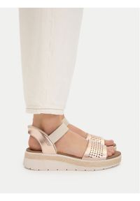 skechers - Skechers Sandały Bobs Sun Ray 114415/RSGD Złoty. Kolor: złoty. Materiał: skóra #1