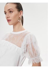 TwinSet - TWINSET Bluzka 241TP2217 Biały Regular Fit. Kolor: biały. Materiał: bawełna #3