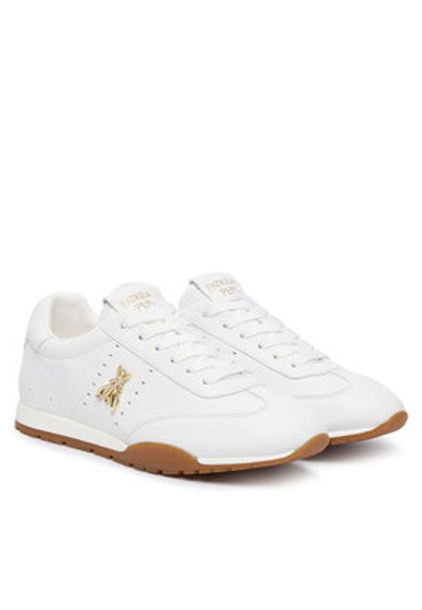 Patrizia Pepe Sneakersy PPJ363.06 Biały. Kolor: biały. Materiał: skóra