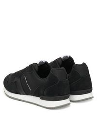TOMMY HILFIGER - Tommy Hilfiger Sneakersy Runner Icon Mix FM0FM05679 Czarny. Kolor: czarny. Materiał: zamsz, skóra #6