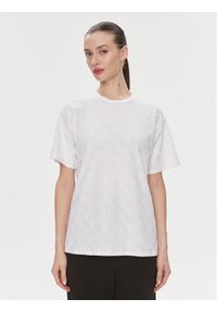 Elisabetta Franchi T-Shirt MA-006-41E2-V150 Biały Regular Fit. Kolor: biały. Materiał: bawełna