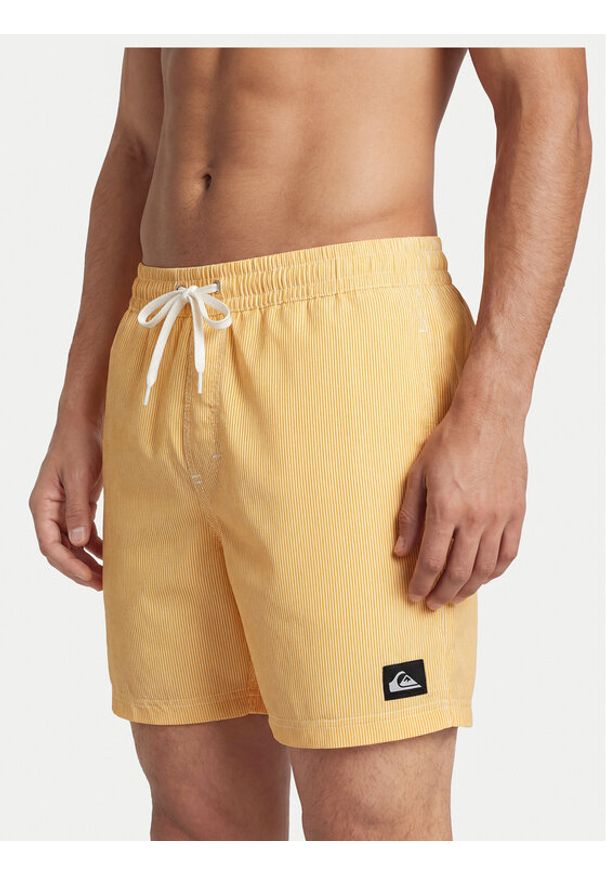 Quiksilver Szorty kąpielowe Everyday Deluxe EQYJV04101 Żółty Regular Fit. Kolor: żółty. Materiał: syntetyk