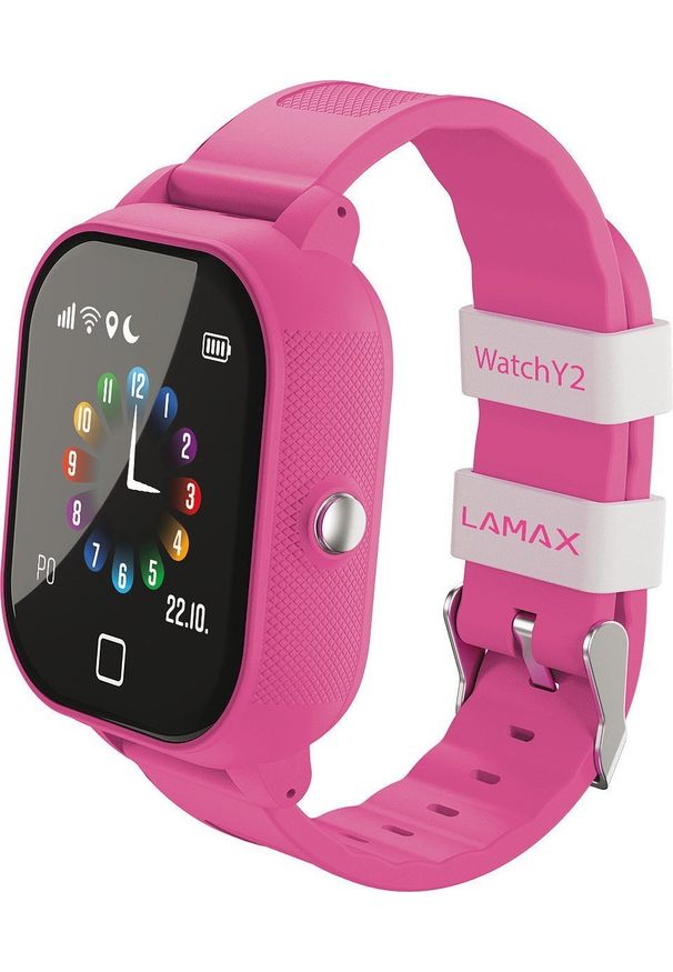 LAMAX - Smartwatch Lamax WatchY3 Różowy (LXGDMWTCH3NPA). Rodzaj zegarka: smartwatch. Kolor: różowy