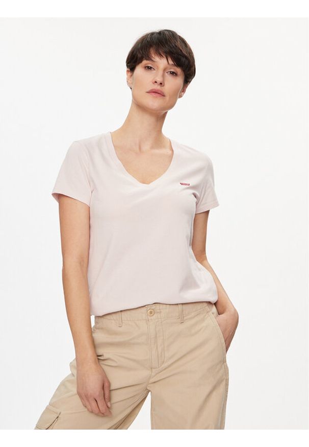 Levi's® T-Shirt Perfect 85341-0071 Różowy Regular Fit. Kolor: różowy. Materiał: bawełna